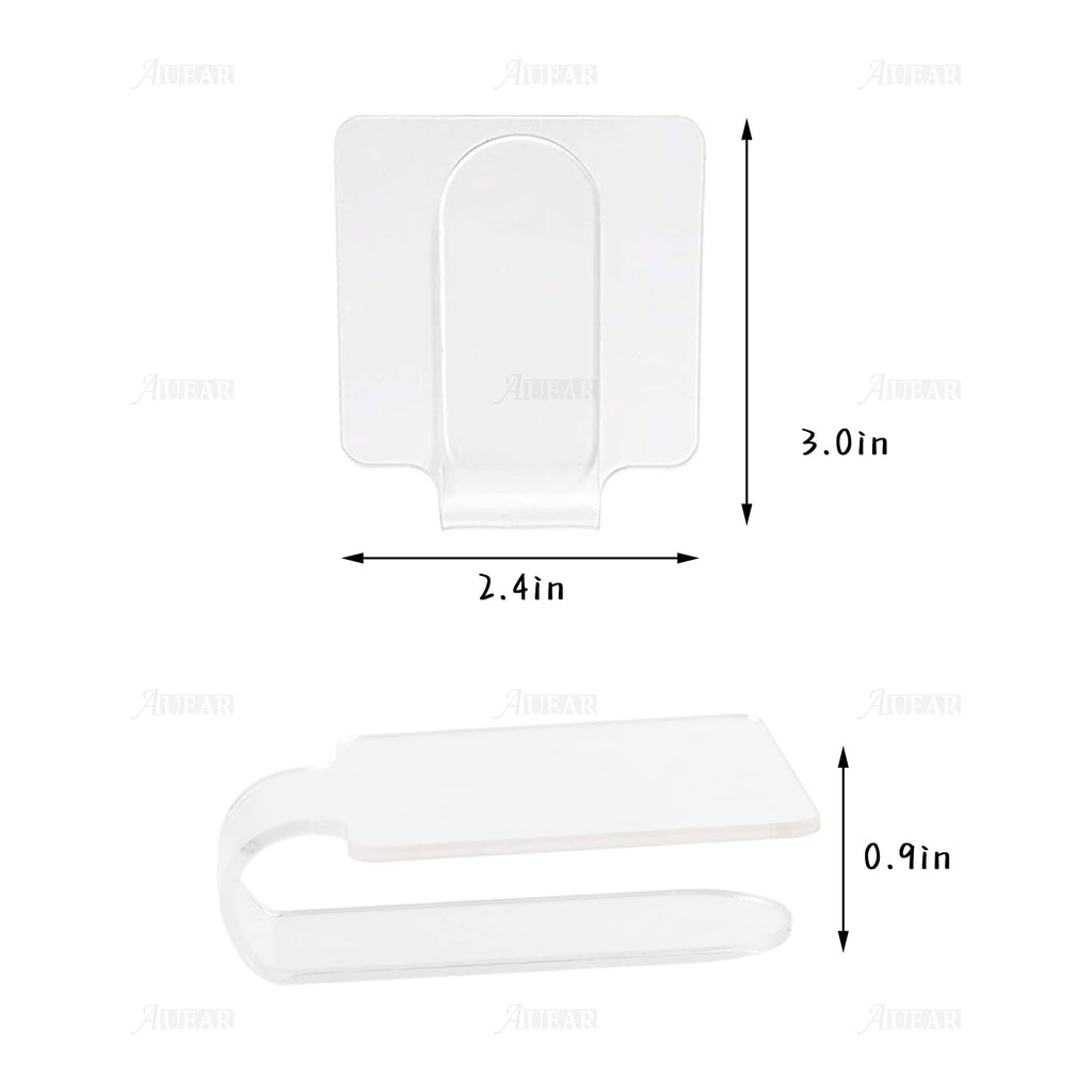 AUEAR, 3 Pack Professional Makeup Hand-held Palette Mixing Tray Clear Acrylic Nail Art Manicure or Foundation Eye Shadow Cremes Powders and Cosmetics