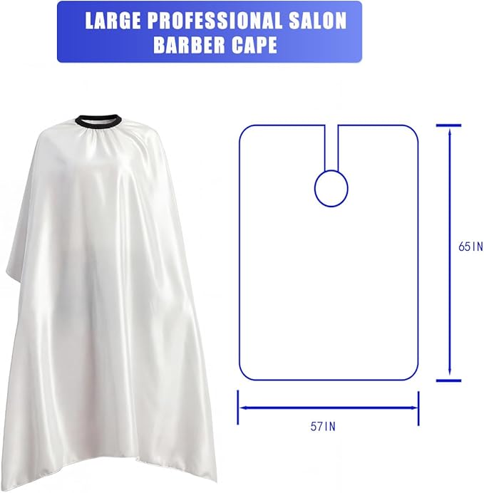 Nicoc Salon Barber Cape, Extra Large haircut cape, Waterproof Polyester Hair Cutting Cape for Men, Women and Kids