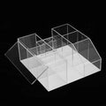 LIXIMMAZN Acrylic Large Capacity Makeup Organizer, Grafting Beauty Extension Supplies Lash Storage Display, Eyelash Storage Case Brush Tweezers Cosmetic Holder (Transparent)