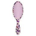 CALA Wet-N-Dry Detangling Hair Brush, Butterfly Print, Soft Flexible Bristles for All Hair Types, Adds Shine, Smooths Frizz, Gently Massages Scalp, Easy-Grip Polymer Handle