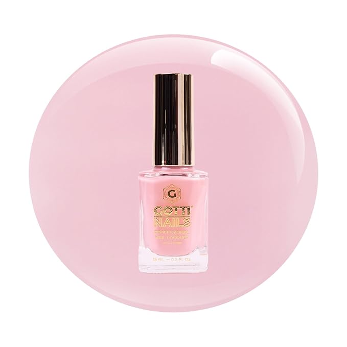 Gotti Nails Lacquer #17L My Heavenly Body, Pale Pink, Classic Nail Polish Colors | Crème, Shimmer, and Glitter Chip Resistant Nail-Polish | Fast Drying, Streak-free Formula | 0.5 Fl Oz
