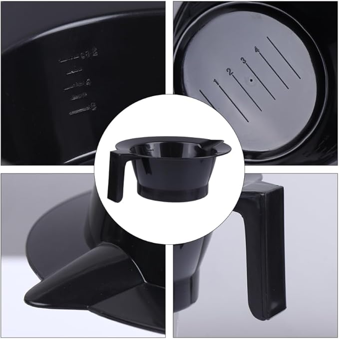 LALAFINA 4Pcs Hair Dye Bowls for Salon Hair Color Mixing Durable Plastic Tint Bowls with Handles Easy to Clean Hairdressing Tools for Professional Stylists