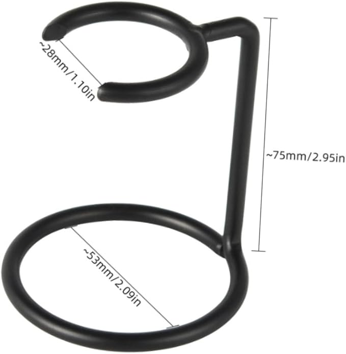 Portable Shaving Holder Rack for Razor and Soap Bowl Dual Bracket Beauty Tool Organizer for Home Shop Black Keep Your Bathroom Tidy