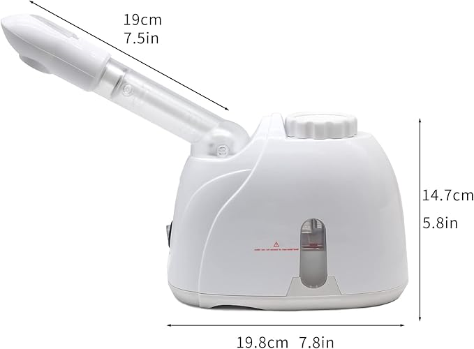Facial Steamer Nanometer Fine Mist for Deep Cleaning with Towel, 360 Rotating Arm, Home Spa Device for Personal Care