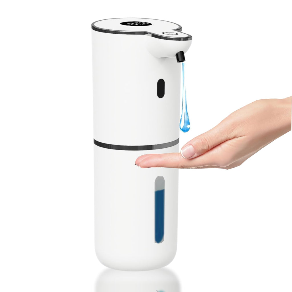 Automatic Liquid Soap Dispenser Touchless, Foaming Soap Dispenser 6 Adjustable Level Hands Free Auto Soap Pump USB Rechargeable Dispenser Electric Wall Mounted DishDispenser Kitchen