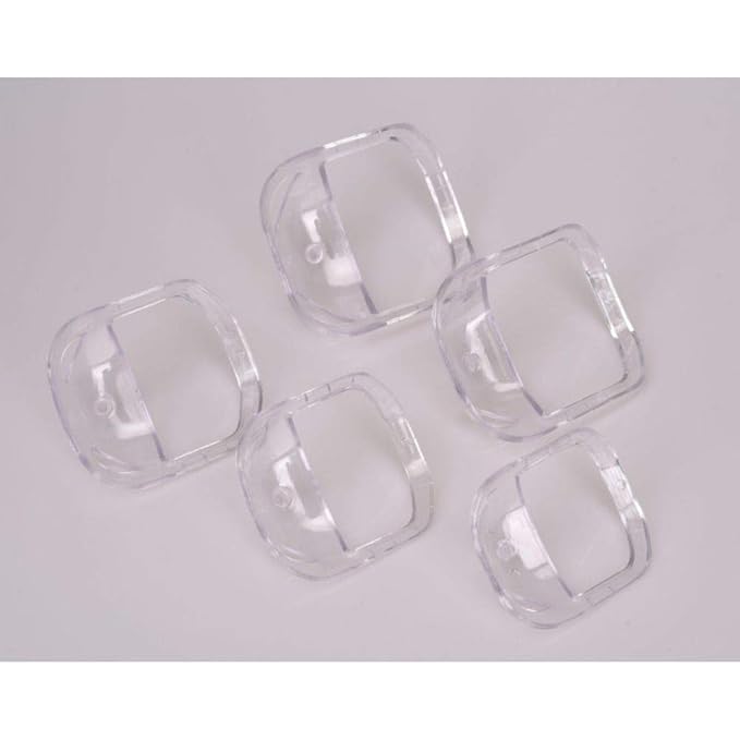 Sasha Square Goatee Beard Shaper Template for Men, Goatee & Beard Trimming Shaving Kit, Saves Time (Transparent)