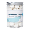 Canned Compressed Towels,100PCS Disposable Compressed Tissue Paper Towel Portable Mini Tissue for Travel,Sport,Camping,Outdoor Activities