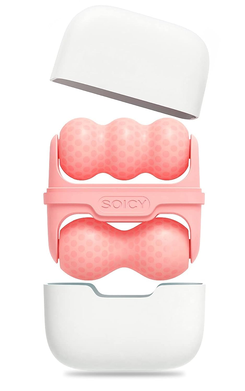 Ice Roller for Face and Eyes Body, Facial Ice Roller 360° Rotating Stainless Steel Ball Face Massager Fitness Cryosphere for Reduces Puffiness, Redness and Pain, Beauty Skin Care Tools