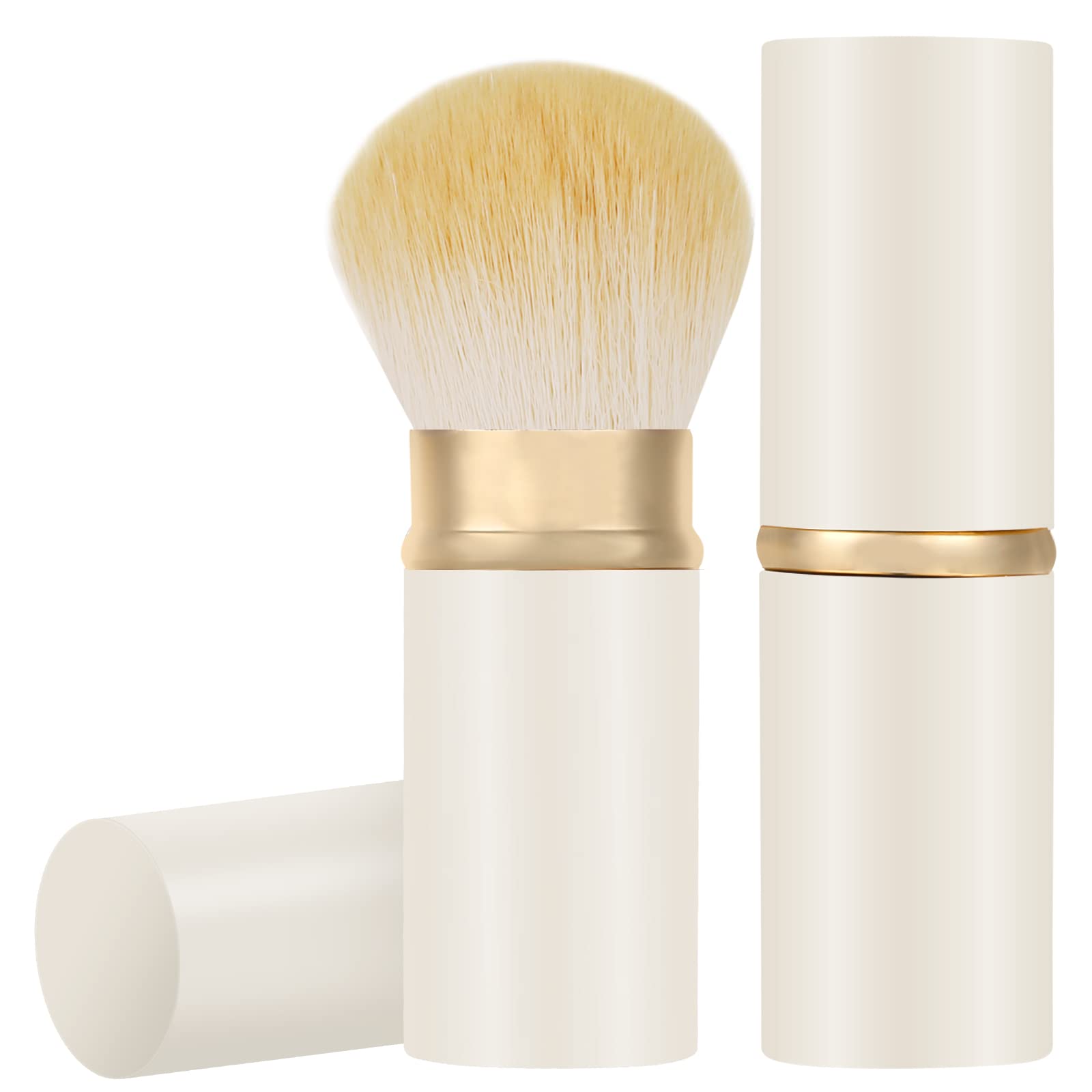 Retractable Kabuki Makeup Brush, Travel Face Blush Brush