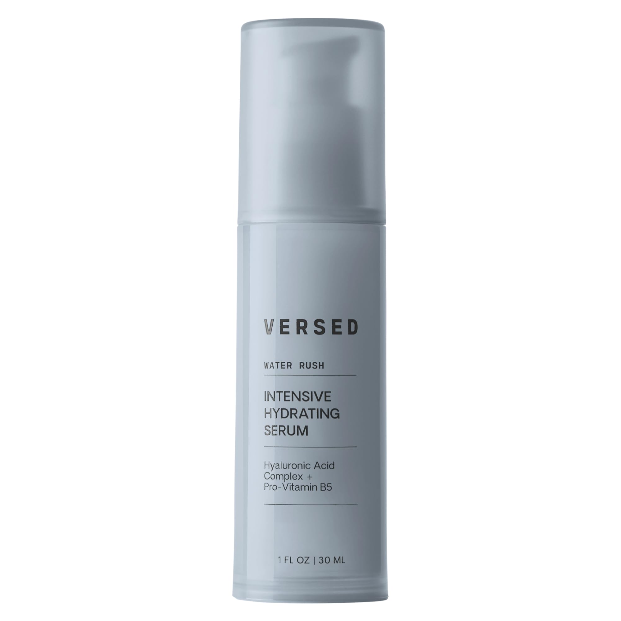 Versed Water Rush Intensive Hydrating Serum - Hyaluronic Acid Serums for Face with Vitamin B5 - Lightweight Face Serum for Dry Skin - Sensitive Skin-Approved & Clinially Tested (1 fl oz)