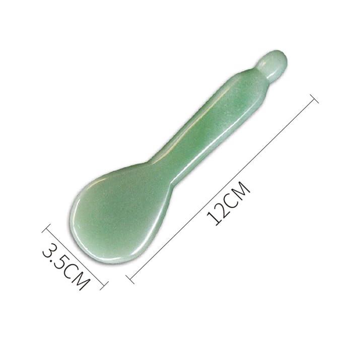 TOP SEWING Jade Gua Sha Massage Tools Facial Tool Natural Green Gua Sha Anti Aging Facial Skin SPA for Rejuvenate Skin Anti-Wrinkle Anti Aging
