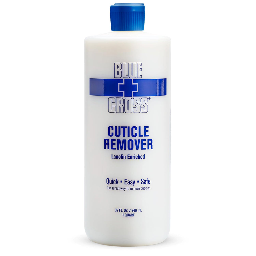 Blue Cross Cuticle Remover & Softener with Lanolin for Nails, 32 oz