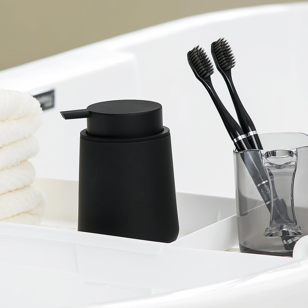 YAUKPH Matte Black Liquid Hand Soap Dispenser Plastic