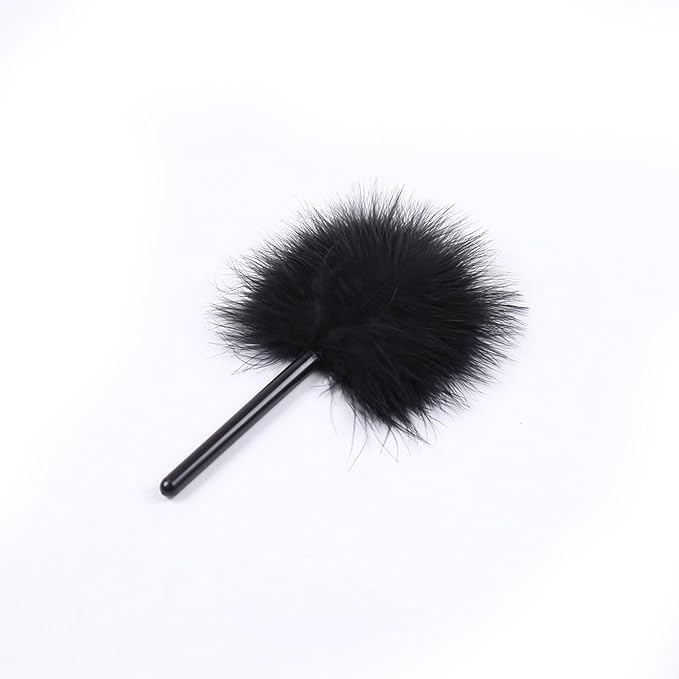 HIPLAYGIRL Easy Makeup Powder Brush-Soft Fluffy Turkey Villus, Craft, Natural Powder-Throwing Puff Beauty Tool (White)