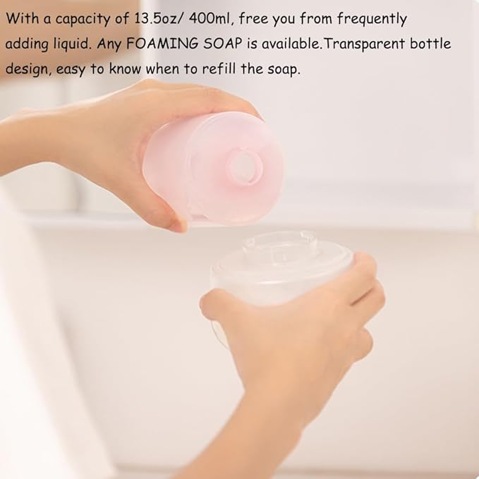 Automatic Soap Dispenser for Kids- Cute Blue Elephant Touchless Foaming Hand Soap Dispenser, Waterproof & USB Rechargeable, 13.5oz/ 400ml for Bathroom Countertop, Kitchen, Preschool Children