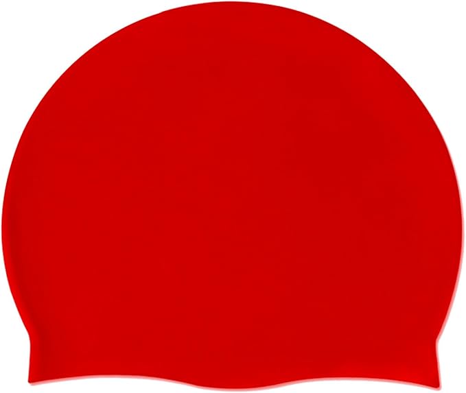 Doovid Swim Caps for Women Men Waterproof Silicone Ear Protection Long Hair High Elasticity Swimming Cap