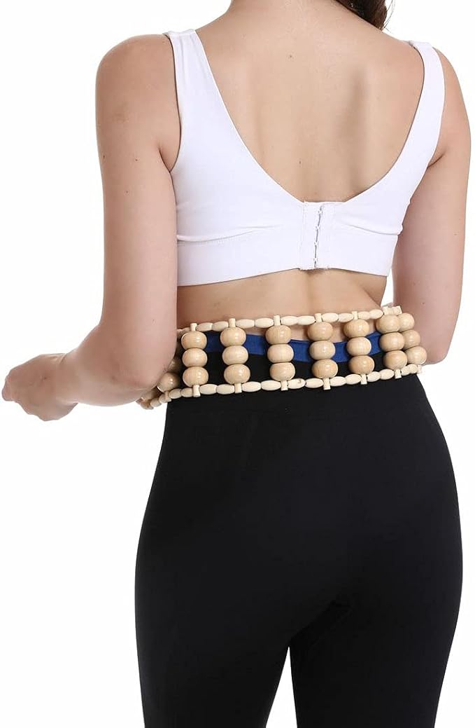 Na.c health Wooden Therapy Massage Tools for Body Sculpting, Back Massage Roller Rope, Manual Cellulite Massage Maderoterapia Kit for Body Shaping, Neck Leg Muscle Pain Relief