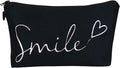 Aiphamy Cute Travel Makeup Bag Cosmetic Bag Small Pouch Gift for Women (Smile)