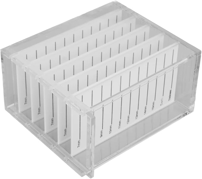 5 Layers Acrylic Eyelash Storage Box Clear Single Eyelash Implant Holder Case for Makeup Display Container