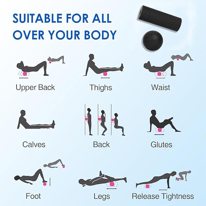 XCZGSW Mini Foam Roller, High Density Massage Tool for Physical Therapy