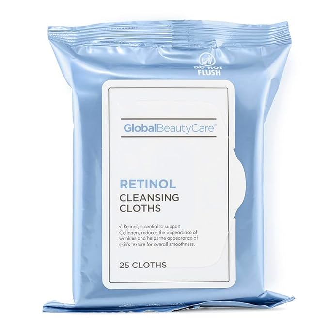 Retinol Makeup Cleansing Cloth Wipes, 4-pk (100 Wipes) (Regular)