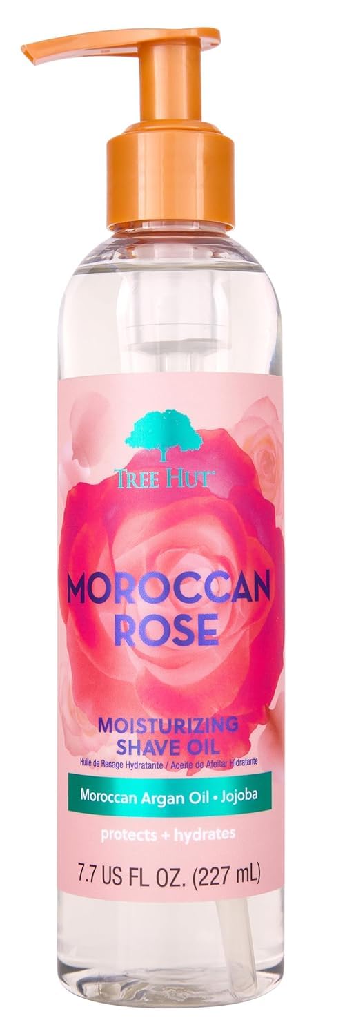 Tree Hut Moroccan Rose Moisturizing Shave Oil, 7.7 Fl Oz