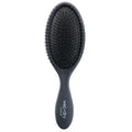 CALA Wet-N-Dry Detangling Hair Brush, Black, Soft Flexible Bristles for Wet or Dry Hair, Helps Reduce Snagging & Breakage, Smooths Frizz, Adds Shine, Oval Handle