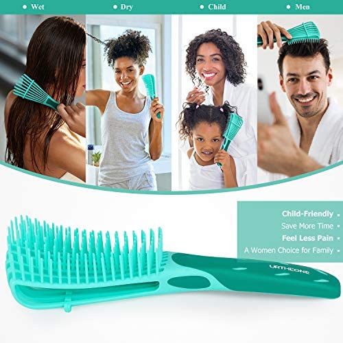 URTHEONE Detangling Brush for Black Natural Hair, 3A-4C Curly Afro Brush
