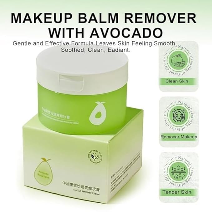 GANBADEI Makeup Cleaning Balm, Cleansing Balm Makeup Remover, Deep Cleaning, Makeup Cleansing Balm for Waterproof Eye Face Lip Makeup, Makeup Melting Cleansing Balm 100g
