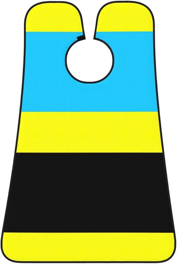 NOUZU Flag Of The Sultanate Of Burongan Print Beard Bib Apron For Men, Beard Hair Catcher For Men Shaving Trimming,Beard Cape Cloth, Black