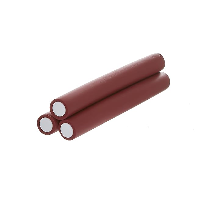 Red by Kiss Flexi Rods - Heatless Hair Curler for 90S Glamorous Bouncy Curls Beach Waves, No Slips, Sleep Styler (10" Length, 1 3/16" Diameter)