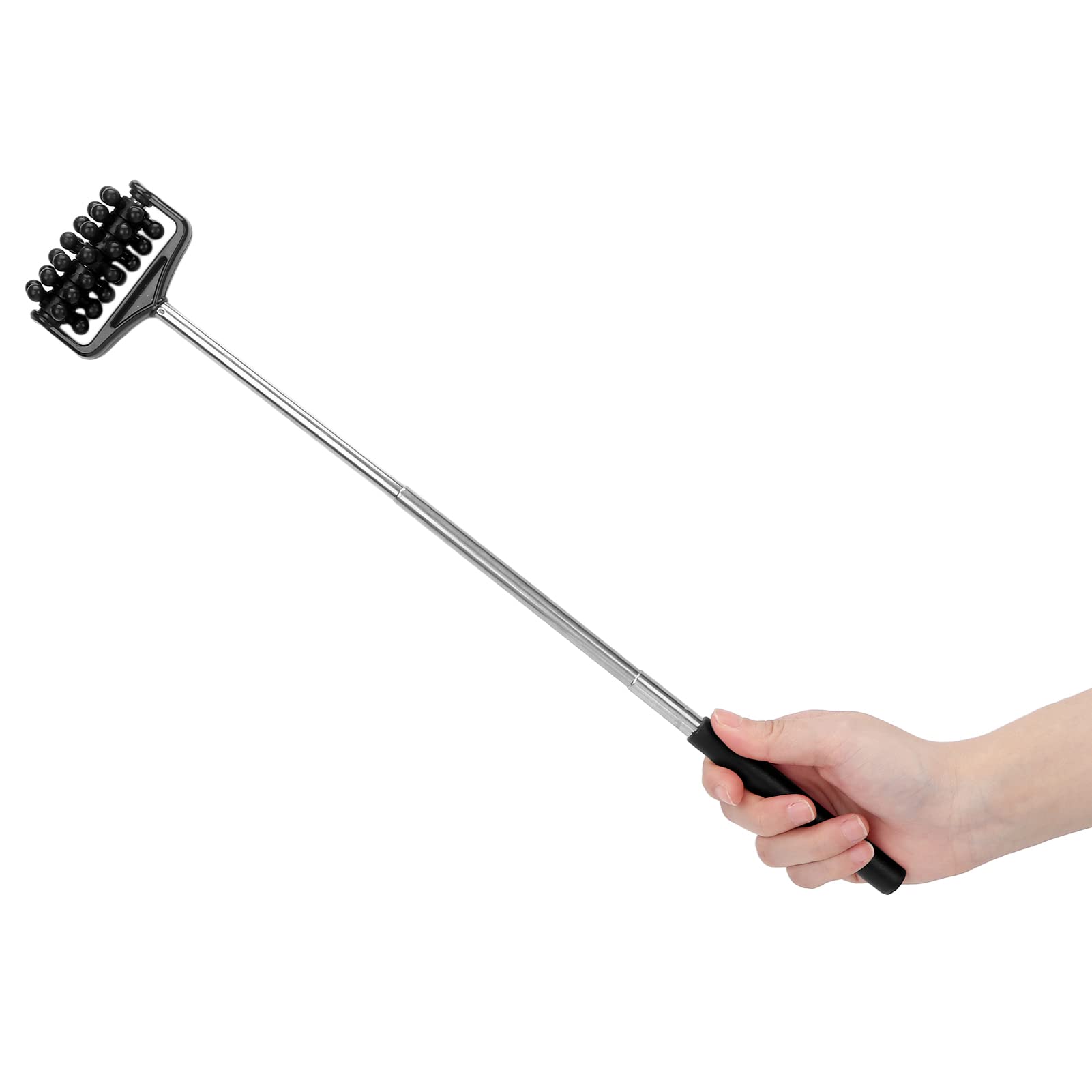 Ymiko Massage Stick for Men and Women – Telescopic Granular Body Roller for Neck, Back, Legs – Black