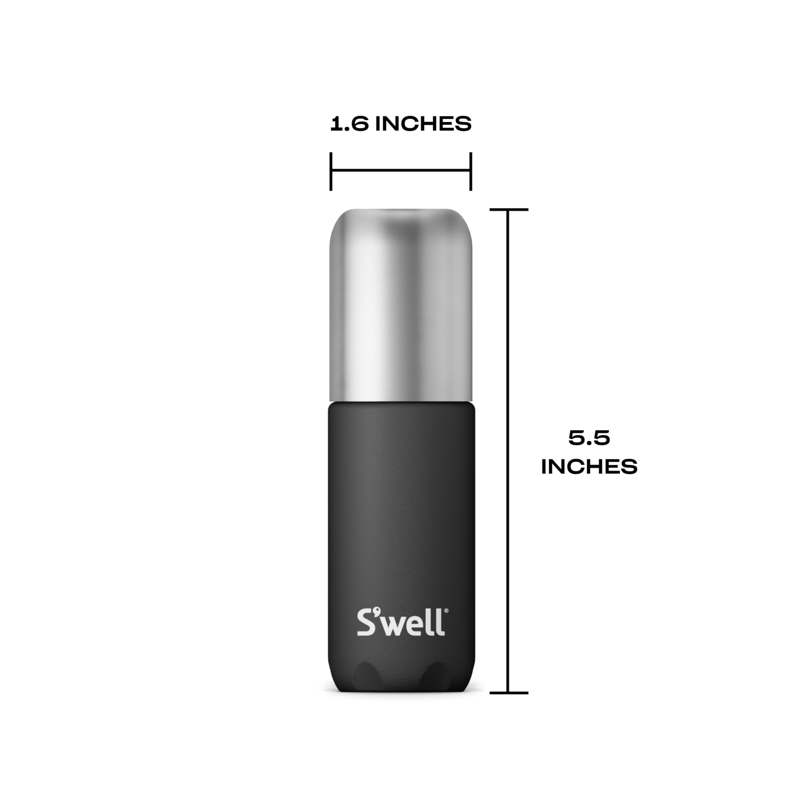 S'well 3.4oz Travel Bottle Set, Includes 3 Lightweight and Recyclable Aluminum Bottles, Leakproof Pumps For Shampoo, Conditioner, Body Wash, Lotions, Sanitizers, and More, TSA Carry On Approved