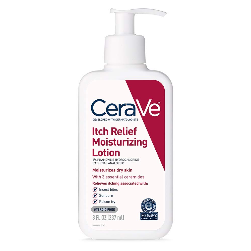 CeraVe Anti Itch Lotion, Hyaluronic Acid Body Moisturizer for Dry Skin,16oz