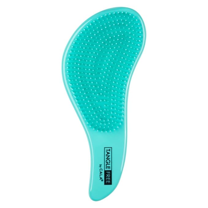 CALA Tangle-Free Hair Brush Panda Emojis, Ergonomic Palm Detangling Brush for Wet or Dry Hair, Minimizes Breakage & Cuticle Damage, Adds Shine, All Hair Types