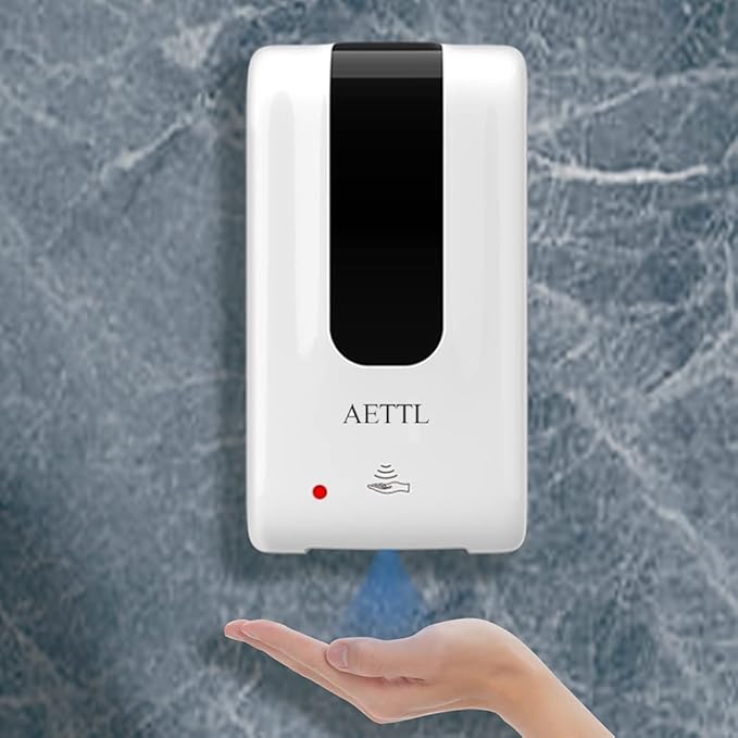 Soap Dispenser,Touchless Automatic Foaming Hand Sanitizer Dispenser Wall Mount, 40oz Motion Sensor Foam Liquid Refill Bottle Sanitizer Dispensing for Bathroom Kitchen Home