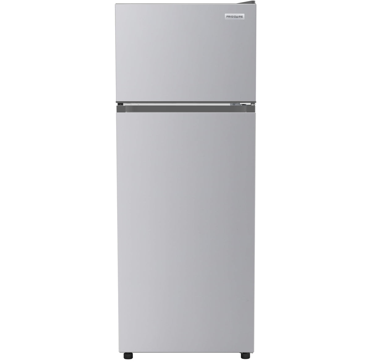 Frigidaire, 2 Door Apartment Size Refrigerator with Freezer, 7.5 cu ft, Adjustable Spill-Proof Shelves, Crisper Bins, Platinum Silver, Garage Ready