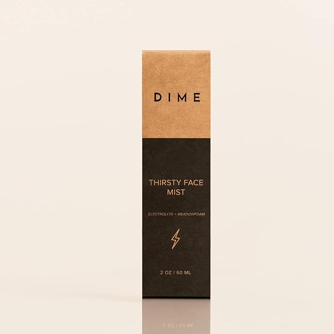 DIME Beauty Thirsty Face Mist - Hydrating Makeup Setting Face Spray with Sea Moss, Electrolytes & Blue Light Protection, Glass Skin Primer, Vegan, Cruelty-Free, 2 oz / 60 ml