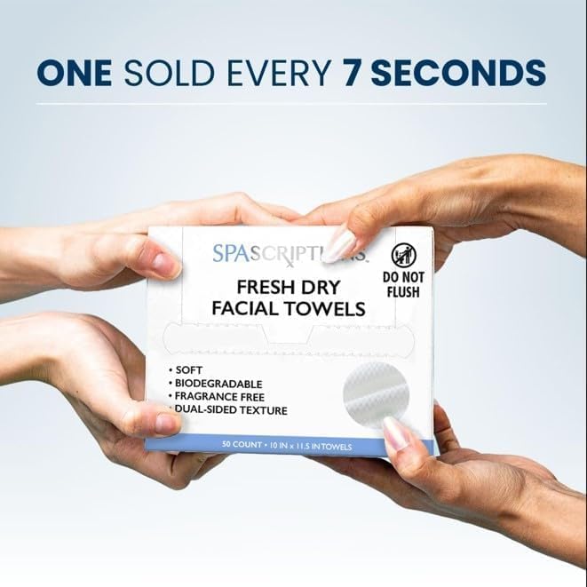 Spascriptions Fresh Dry Face Towel Offering a Soothing and Refreshing Sensation with Every use