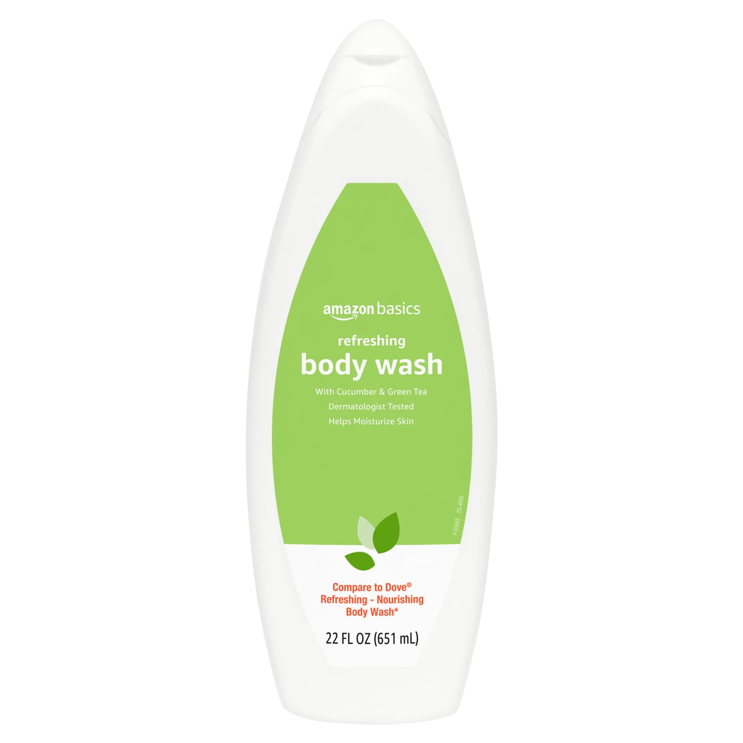 Amazon Basics Refreshing Nourishing Body Wash, Cucumber & Green Tea, Moisturizing, Paraben Free, Rich Lather, 22 fl oz (1-Pack)