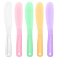 Ymapinc 5Pcs Large Spatula Brush Makeup, 8.11 * 1.22inch Face Mask Applicator Tool, Plastic Skin Care Spatula, Reusable Mask Spatulas, Cream & Lotion Spatulas Tools for DIY Skincare
