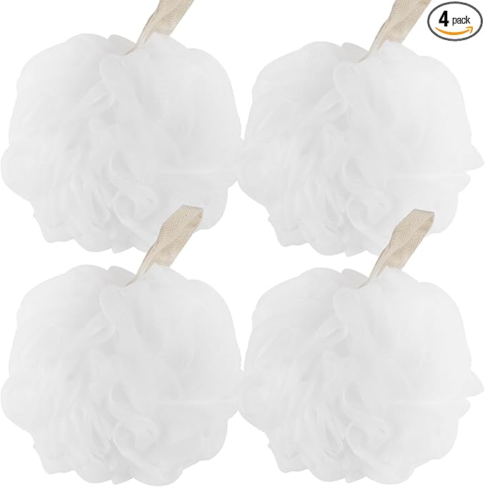Fu Store Loofah Sponge Shower Loofahs 4 Colors Bath Sponges Body Scrubbers