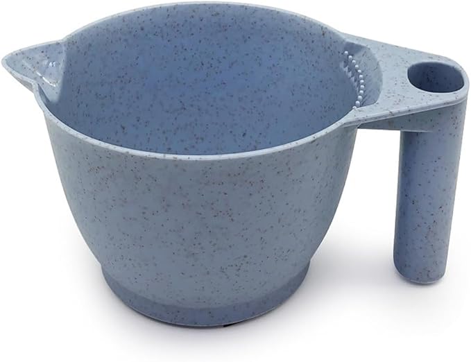 minkissy Hair Dye Mixing Bowls Set of 4 with Ergonomic Handles Portable Color Bowls for Hair Salon and Diy Home Use 6.69X3.54X6.29In Reusable Color Mixing Bowls