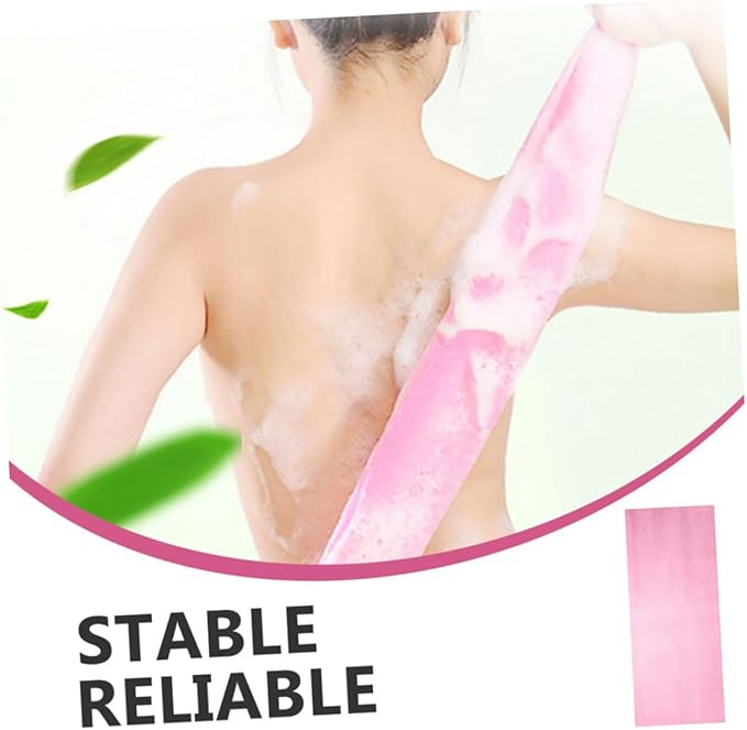 FRCOLOR 5pcs Back Scrubber Exfoliating Body Washer Strap for Cleaning for Shower and Bath Use Promotes Skin Health and Circulation Random Color