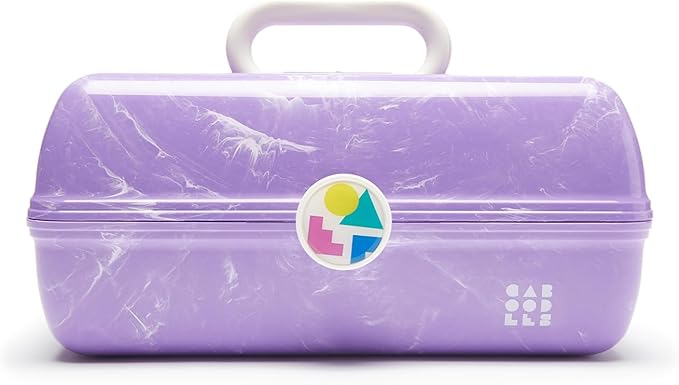 Caboodles On-The-Go Girl Retro Case, Lavender Marble, 13x8x5.75 Inch (Pack of 1)