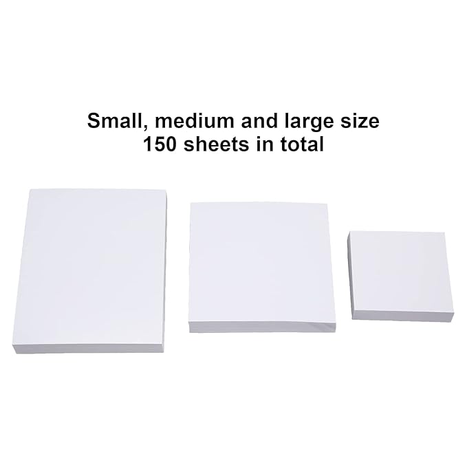 Disposable Makeup Mixing Palette,150 Sheets Cosmetic Mixing Papers for Nail Art Pigment Blending,3 Sizes,Makeup Artist Must Haves
