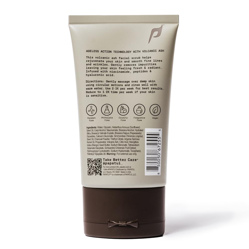 PAPATUI by Dwayne Johnson Exfoliating Face Scrub Fragrance-Free 4 fl oz