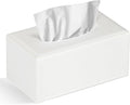 Colylan Tissue Box Cover Rectangular Tissue Box Holder for Bathroom (White)