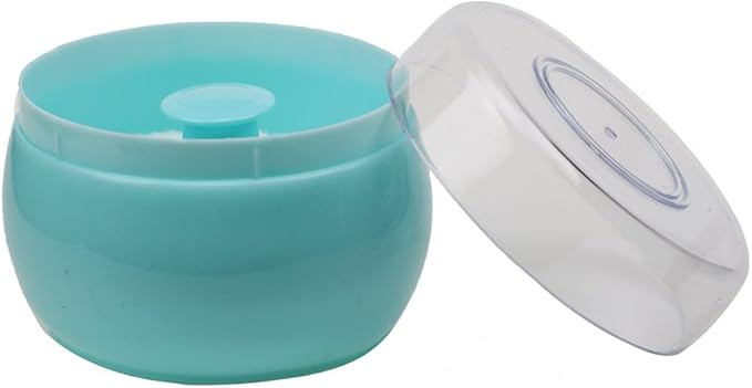 HSOMiD Body Powder Case/Powder Puff Kit/Body Powder Applicator, Dusting Powder Puffs with Loose Powder Container,Handy Size