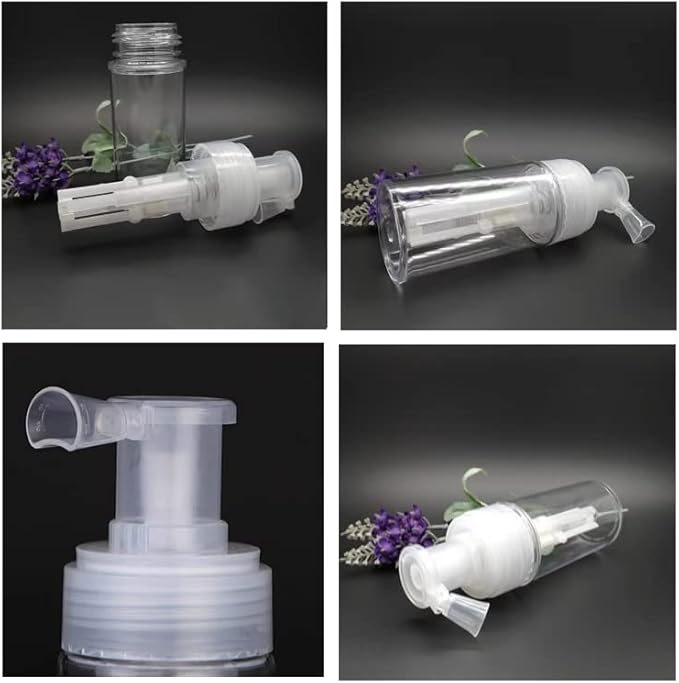 Duehut 110ml Powder Spray Bottle Portable Detachable Travel Spray Bottle Plastic Powder Sprayer Bottles Container PET Cosmetics BottleRefillable Hair Fiber Applicator for Home Barber Shop